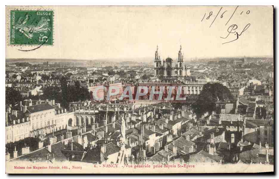 CPA Nancy Vue generale prise depuis St Epvre