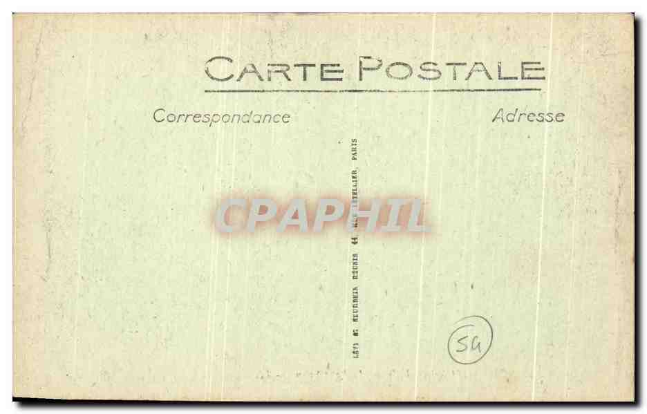 CPA Nancy L'Hotel Ville Le Petit Salon — Verso