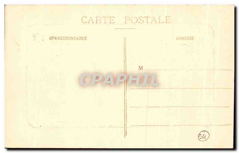 CPA Nancy Hemicycle De La Carrierre Palais Du Gouvernement — Verso