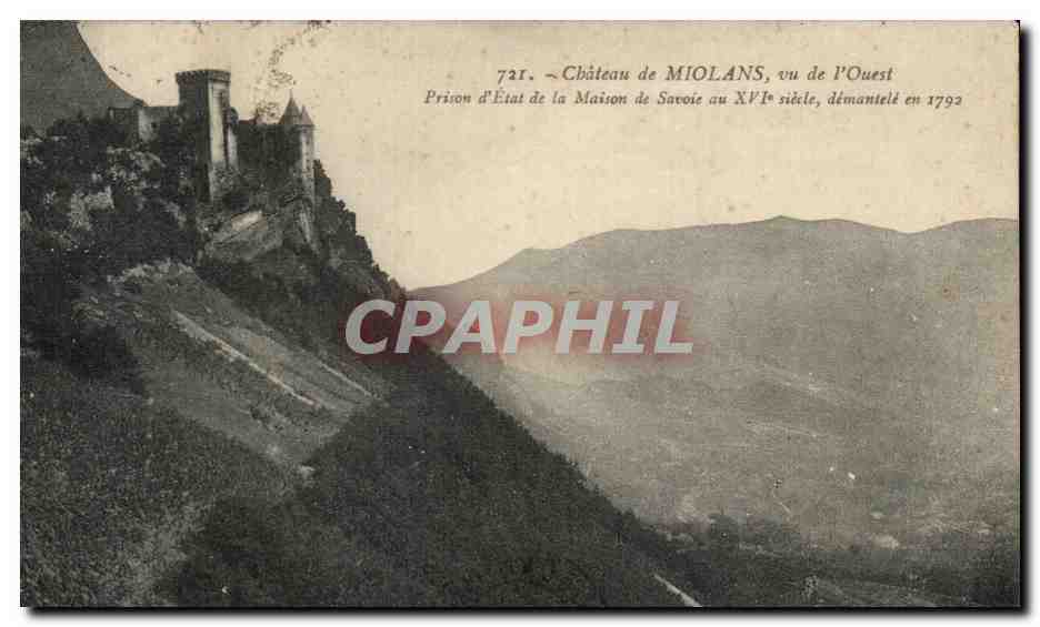 CPA Cbateau De Miolans Vu De L'Ouest Prison D'Etat De La Maison De Savoie