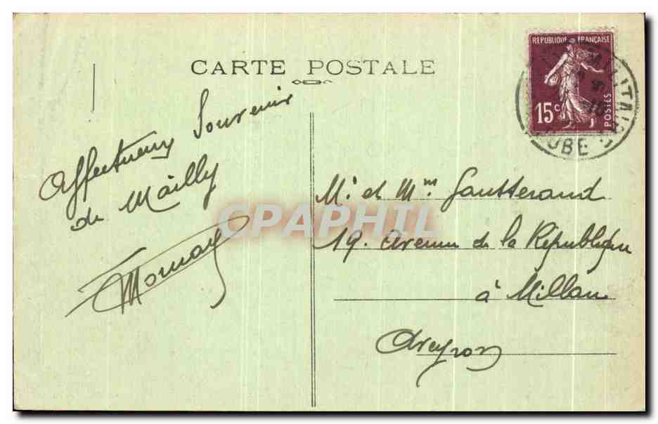 CPA Camp De Mailly Infirmerie Et Baraquements Militaria — Rückseite
