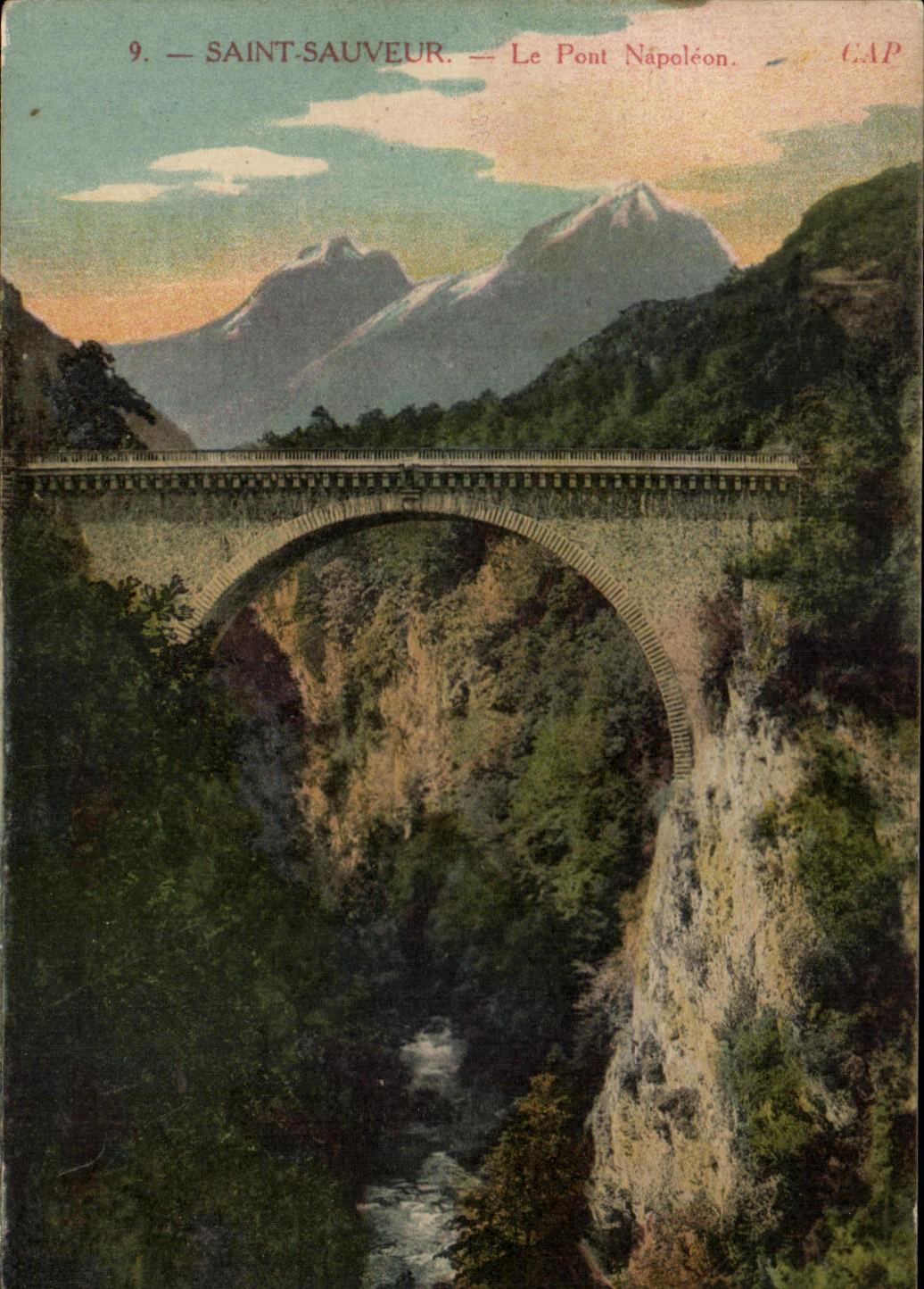 CPA Saint Sauveur Le Pont Napoleon 1er