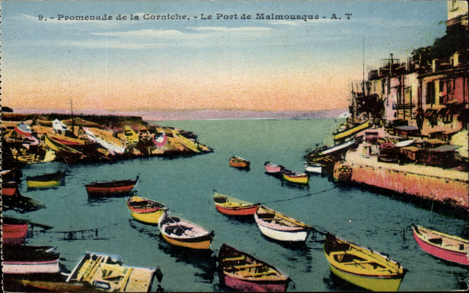 CPA Promenade De La Cornlche Le Porte De Malmousque