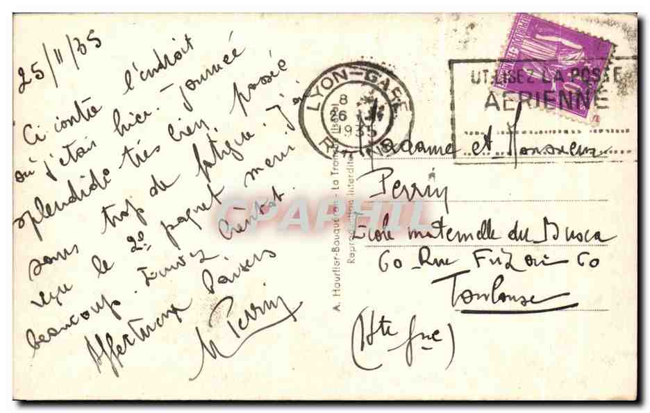 Alpe d'Huez — Le Chalet T.C.F. et les Rousses — GEP, n° 5623.39 — Rückseite