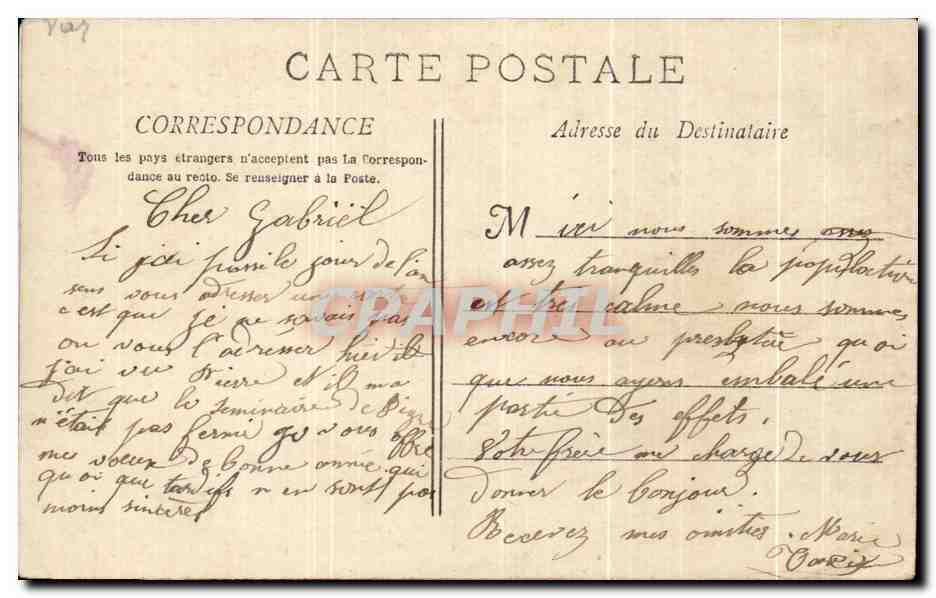 Corps du Bienheureux Curé d'Arz dans sa Châsse — Venu, phot. Ars (Ain) — n° 247 — Achterkant