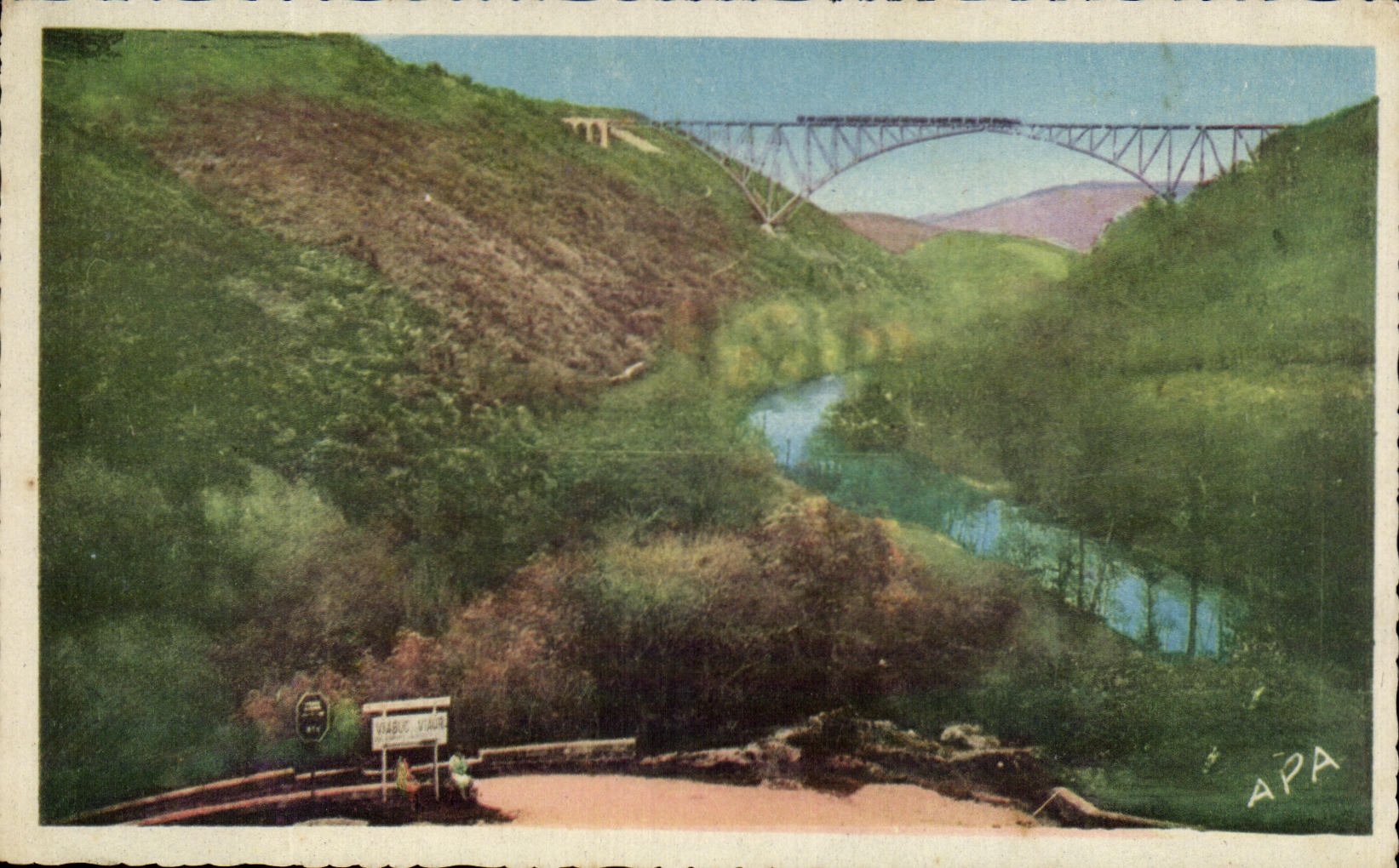 Gorges du Viaur — Vue du viaduc — Les Cartes A.P.A. POLUX ALHI