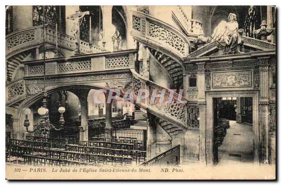 CPA Paris Le Jube de L'Eglise Saint Etienne du Mont