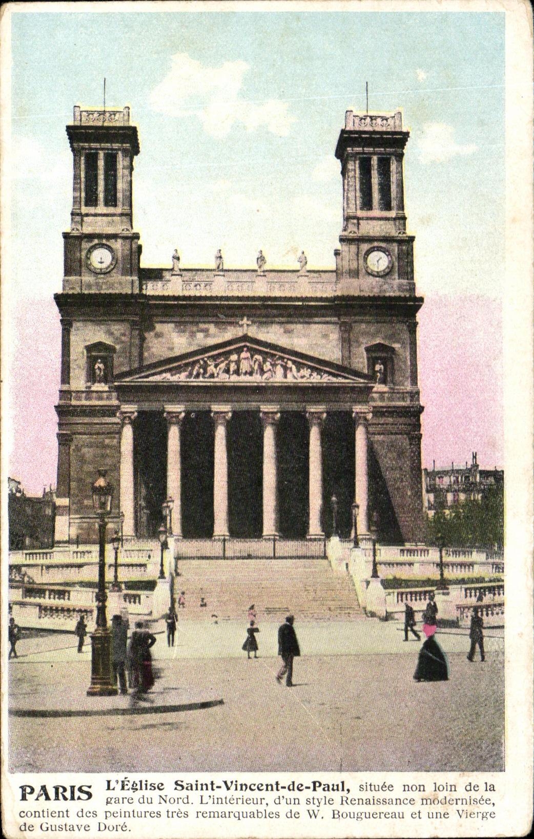 CPA Paris L'Eglise Saint Vincent de Paul 