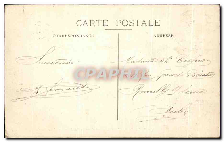 CPA Bois de Boulogne Entree du Jardin d'Acclimation — Rückseite