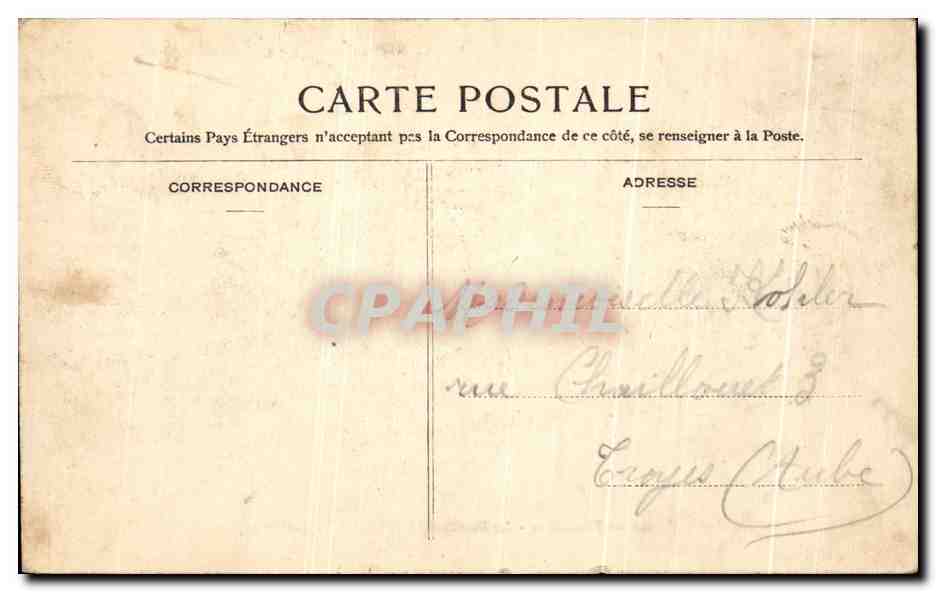 CPA Versailles Le Bassin d'Apollon et le Tapis vert — Verso