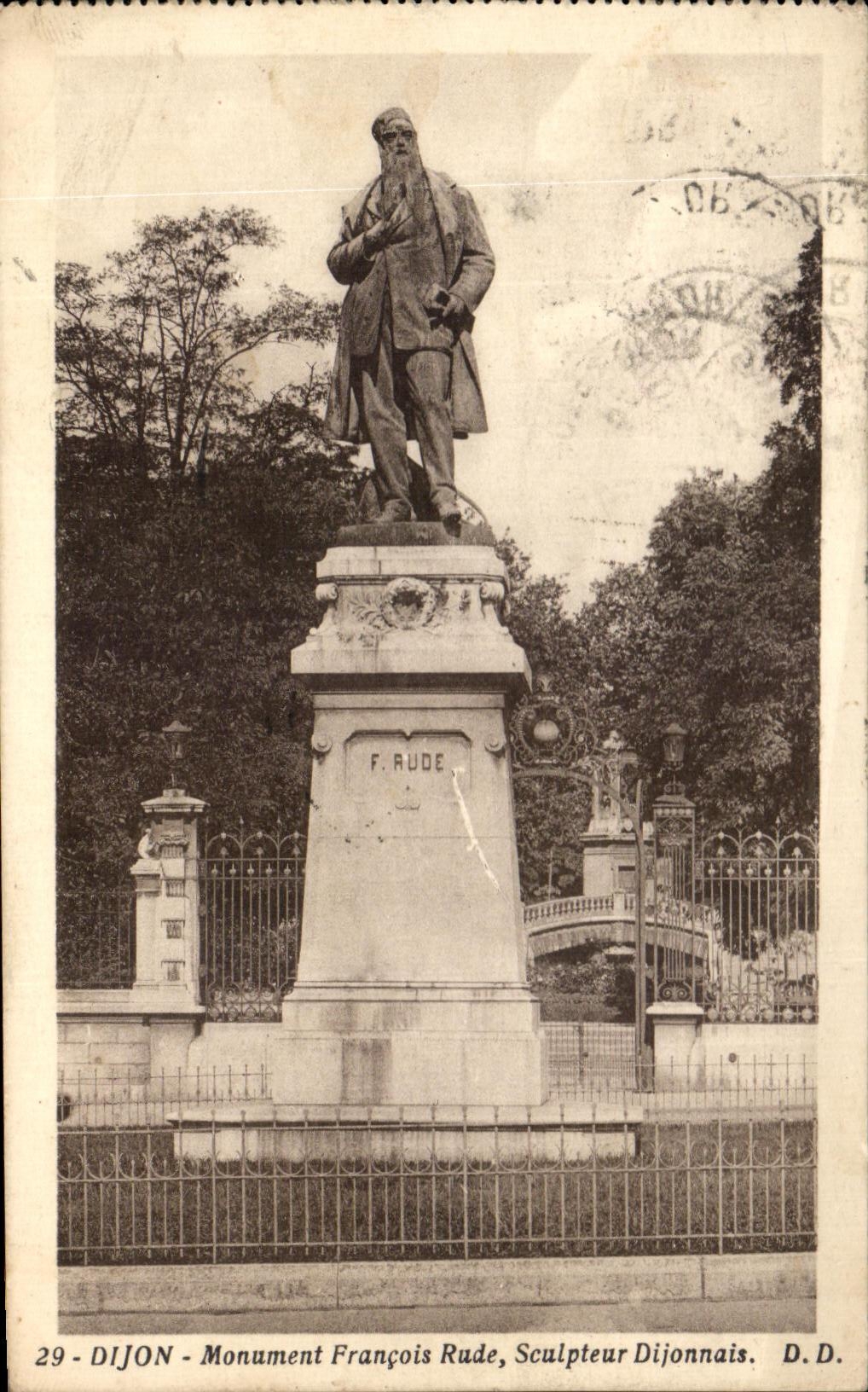 Dijon - Monument François Rude, Sculpteur Dijonnais — D.D. n°29