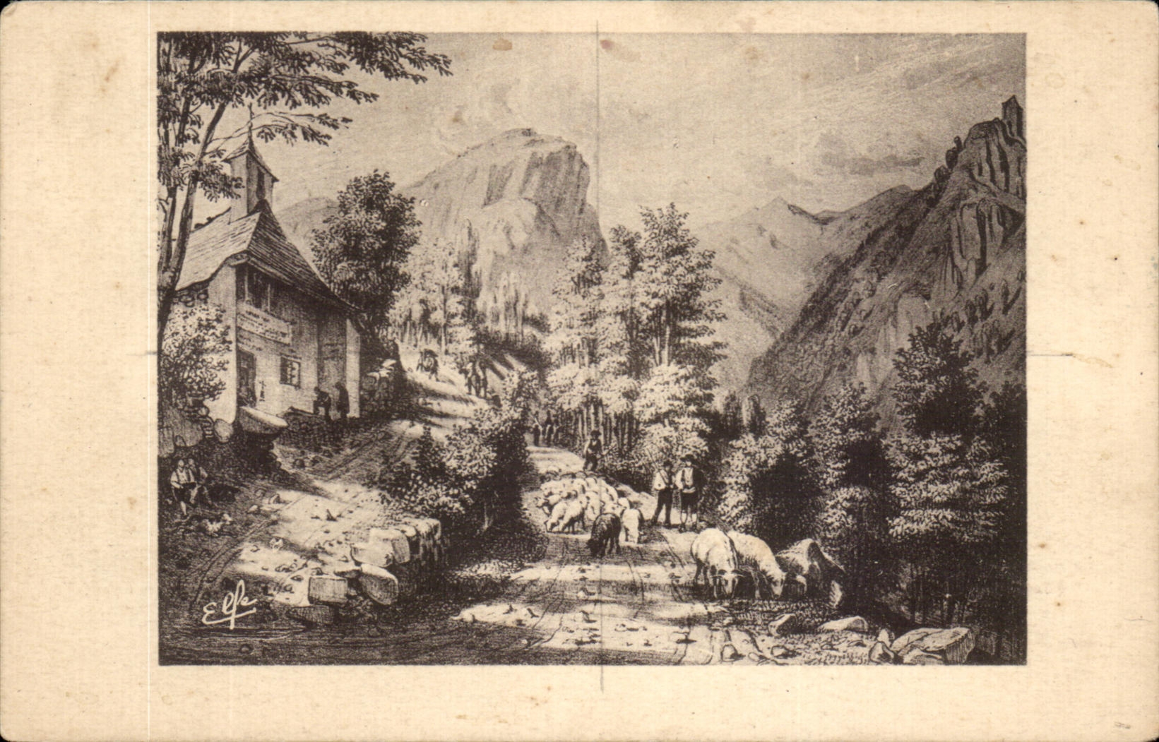 CPA Chapelle Miraculeuse de St Aventin Pres Luchon