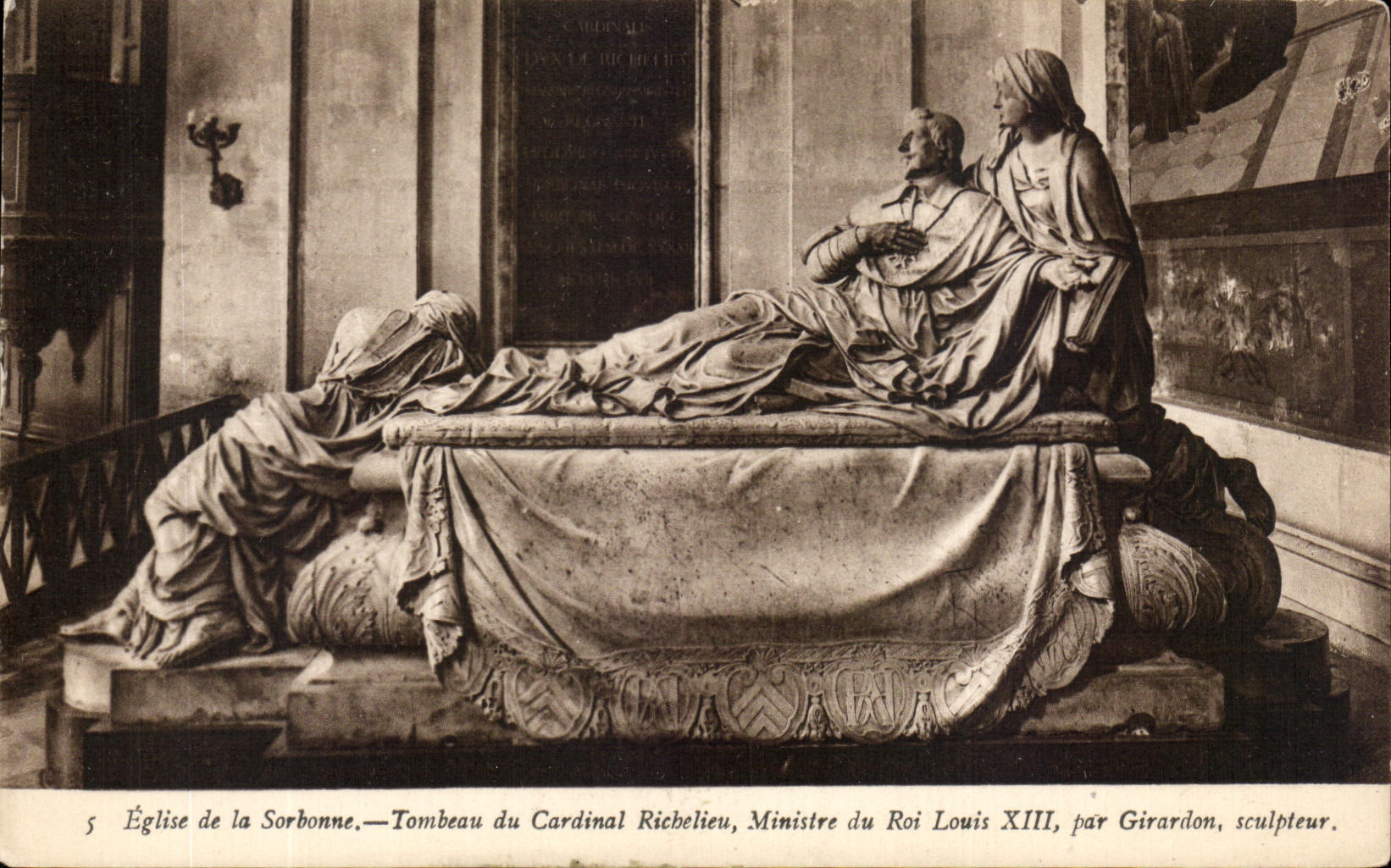 CPA Eglise de la Sorbonne Tombeau du Cardinal Richelieu Ministre du Roi Louis XIII