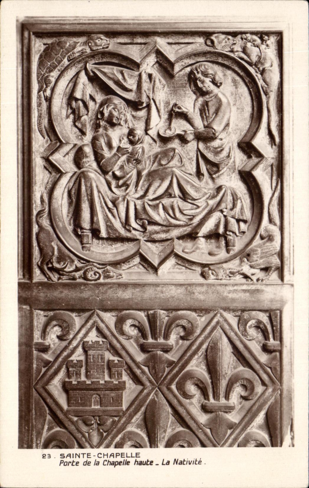 CPA Saint Chapelle Porte de la Chapelle Haute La Nativite