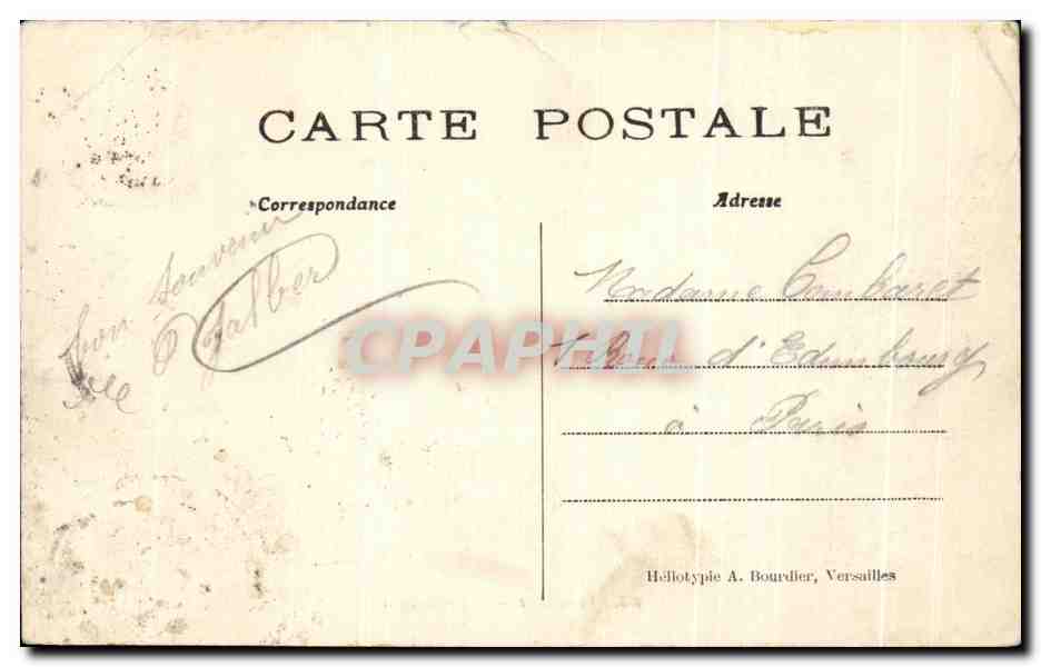 CPA Versailles L'Allee D'Eau — Verso