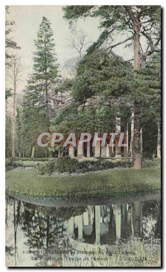 CPA Versailles Hameau Du Petit Trianon La Riviere Au Temple De l'Amour