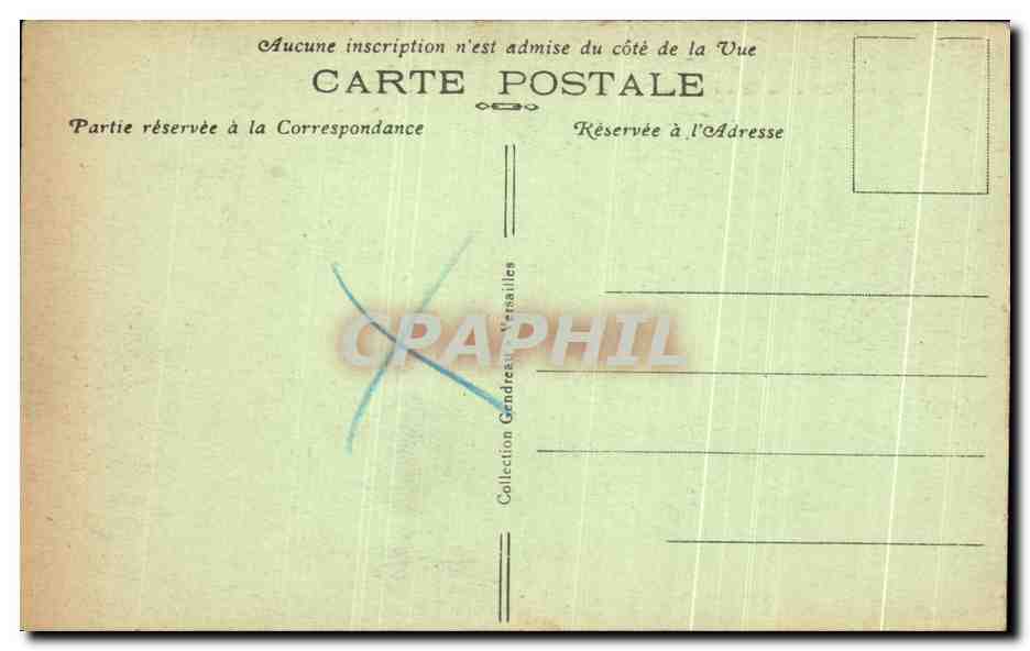 CPA Parc De Versailles Le Tapis Vert Et Le Grand Canal — Rückseite