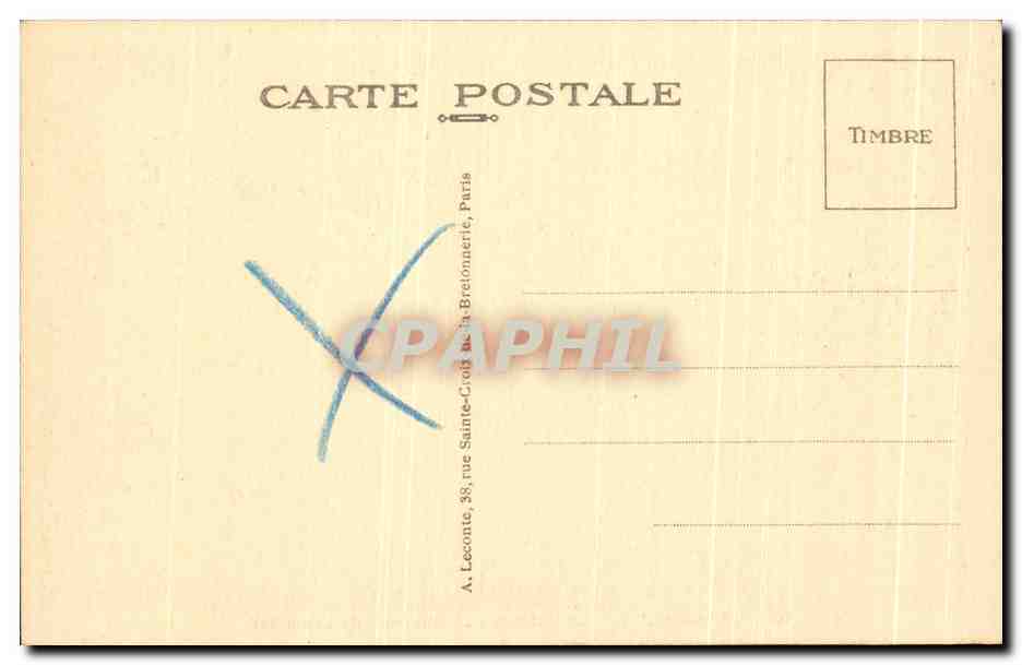 CPA Versailles Le Chateau La Chambre De Louis XIV — Rückseite