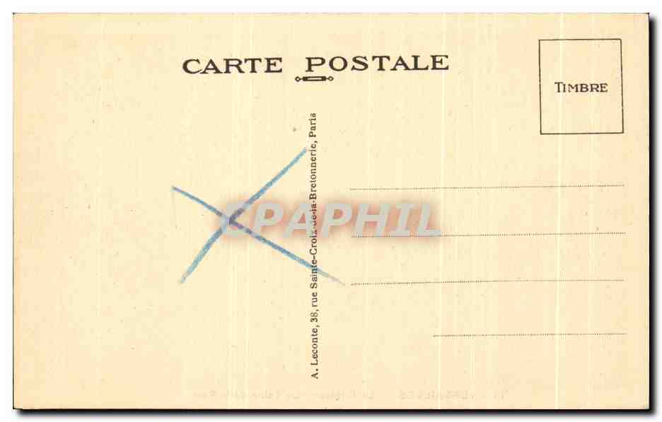 CPA Versailles Le Chateau La Table De La Paix — Verso