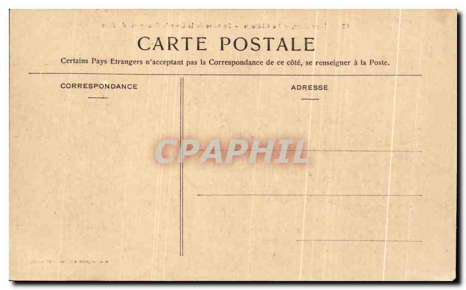CPA Versailles Le Chateau Parterre De La Grande Orangerie Du Parc — Rückseite