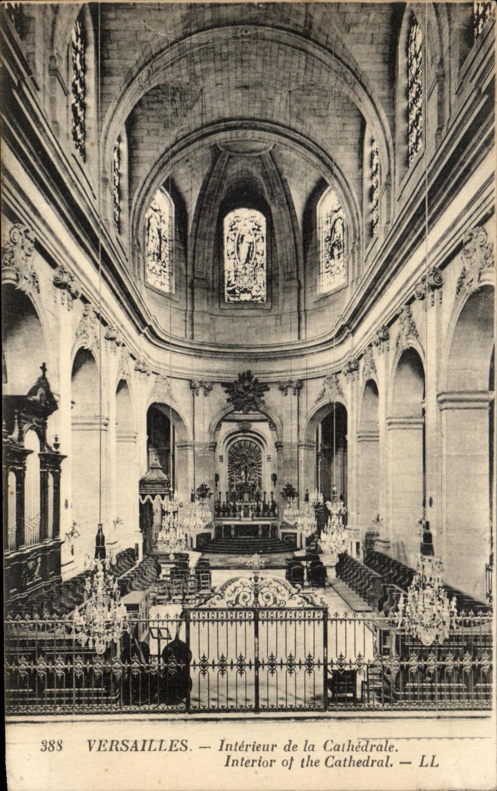 CPA Versailles Interieur De La Cathedrale