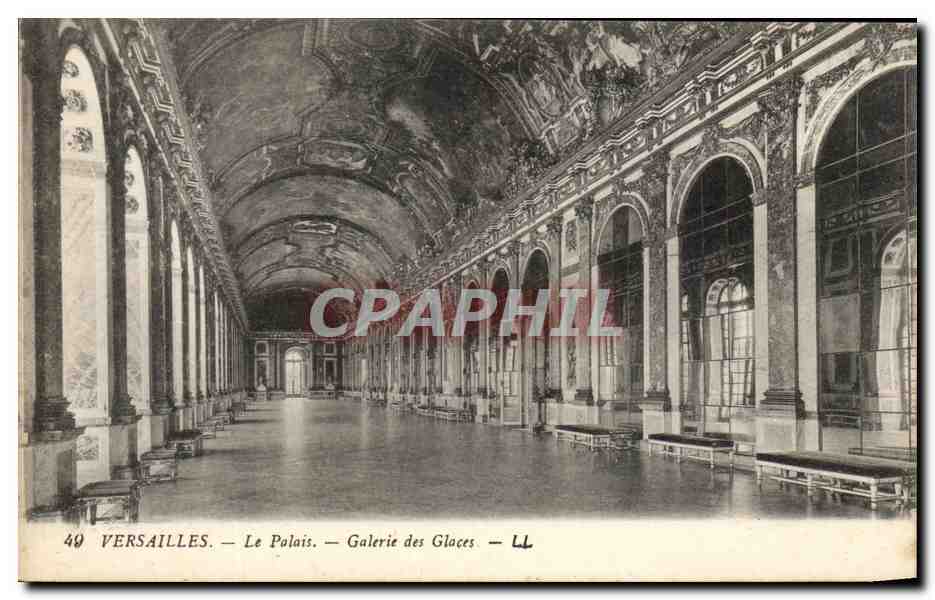 CPA Versailles Le Palais Galerie Des Glaces