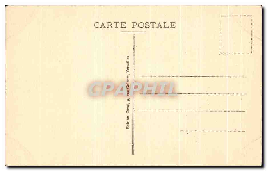 CPA Versailles Bassin De Latone Allee Royale Et Canal — Verso