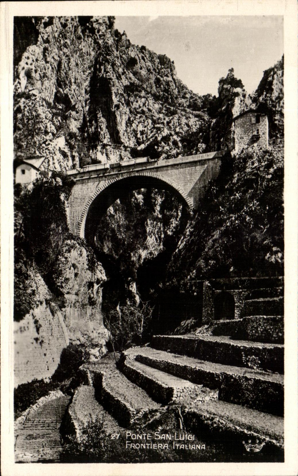 CPA Ponte San Luigi Frontiera Italiana
