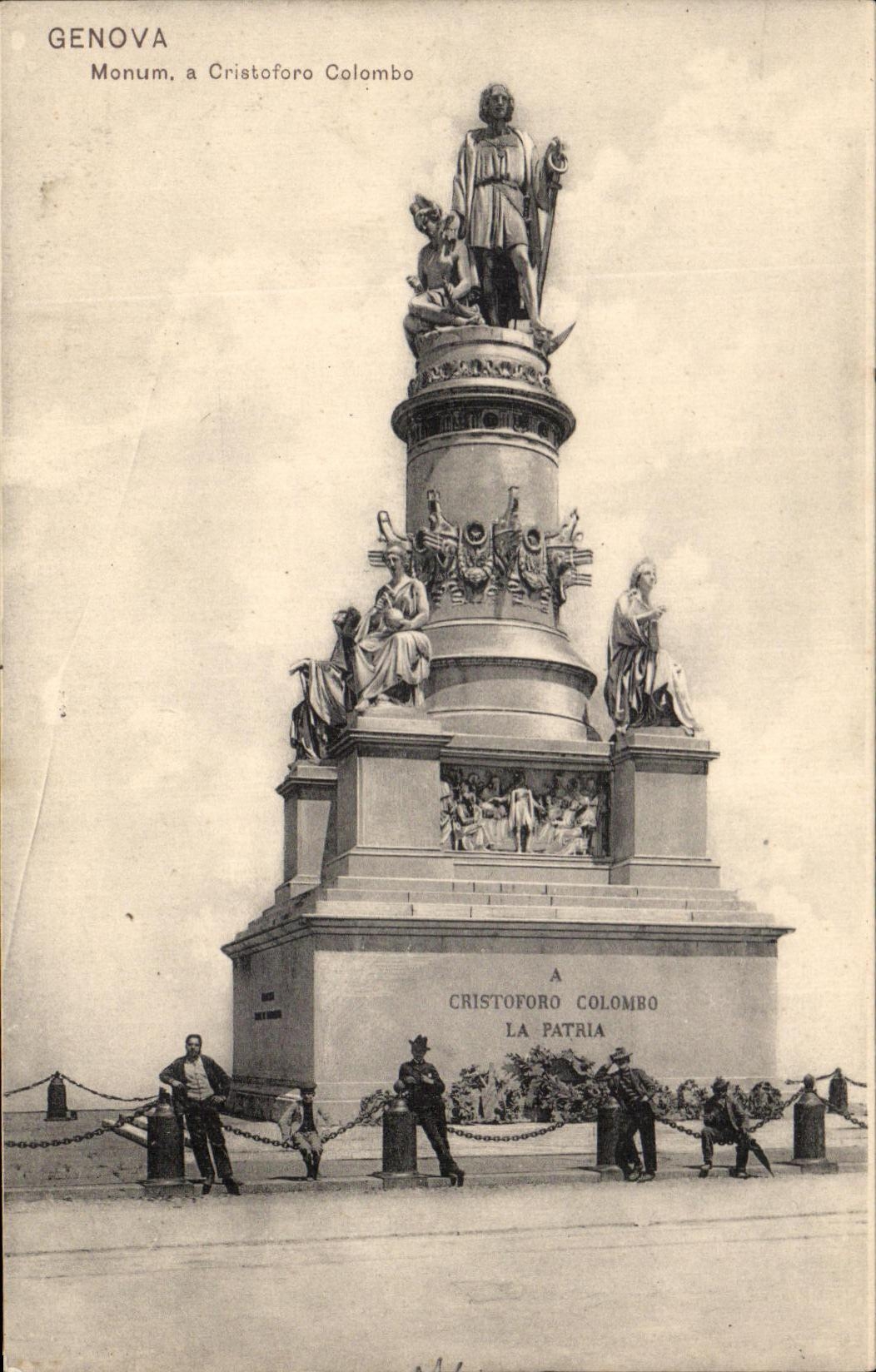 CPA Genova Monum Cristoforo Colombo