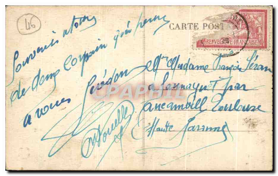 Puits de Padirac (Lot) — Le Lao des Bouquets — éditeur inconnu, n° 10 — Rückseite