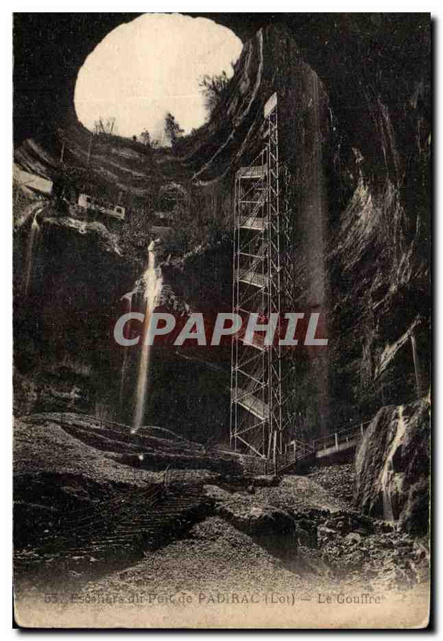 Escaliers du Puit de Padi rac (Lot) — Le Gouffre