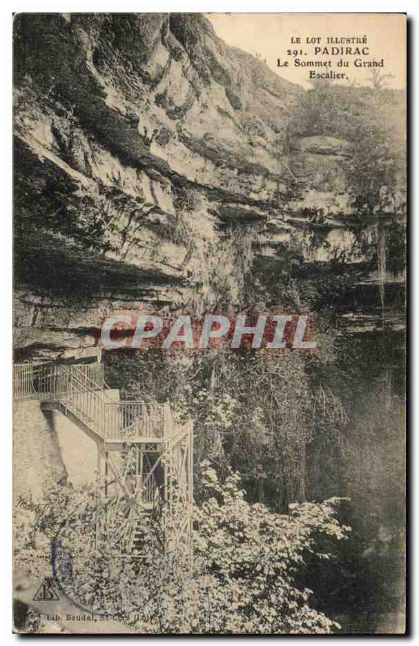 Padirac — Le Sommet du Grand Escalier — Le Lot Illustré n°291