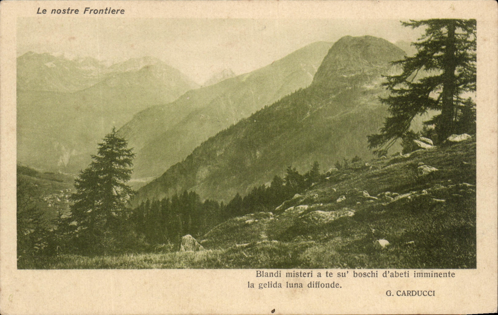 CPA Italie la nostre Frontiere