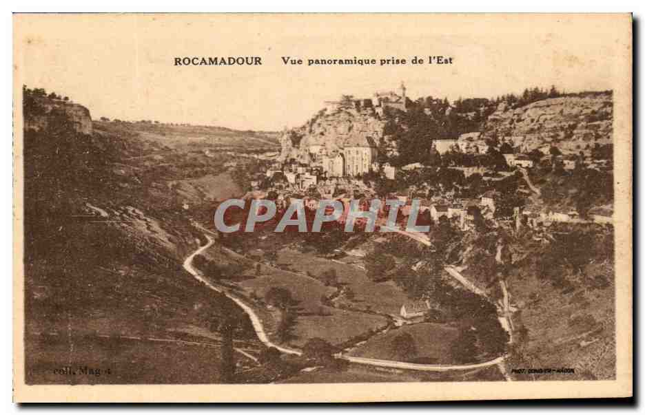 CPA Rocamadour Vue Panoramique prise de l'Est