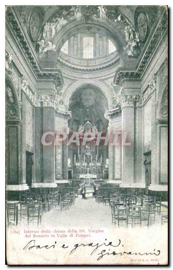 CPA Interno Della Chiesa Della Vergine Del Rosario In Valle Di Pompei