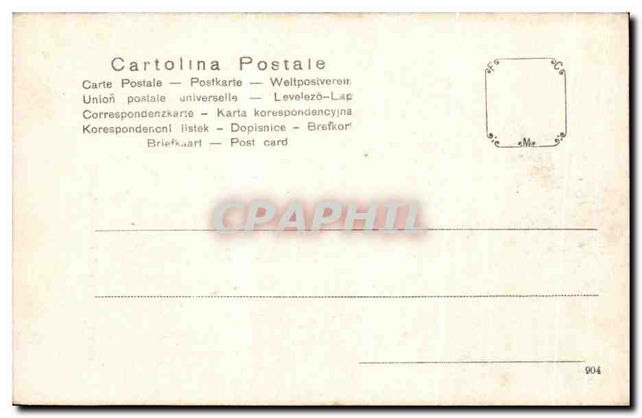 CPA Venezia Interno Chiesa Gesuiti — Rückseite