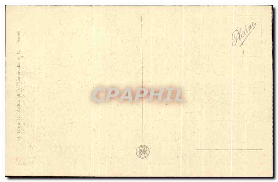 CPA Napoli Piazza Municipio Veduta Dal Faro — Rückseite