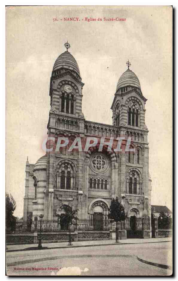 CPA Nancy Eglise Du Sacre Coeur