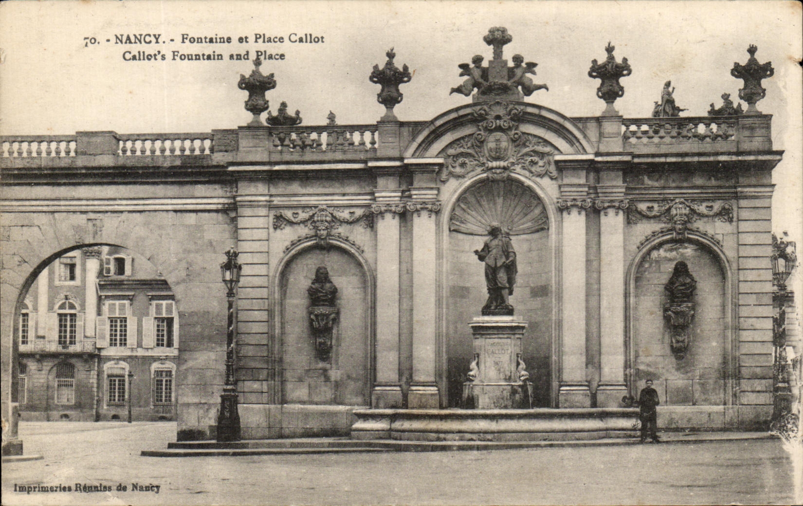 Nancy - Fontaine und Place Callot — Imprimeries Rénales de Nancy, n°70