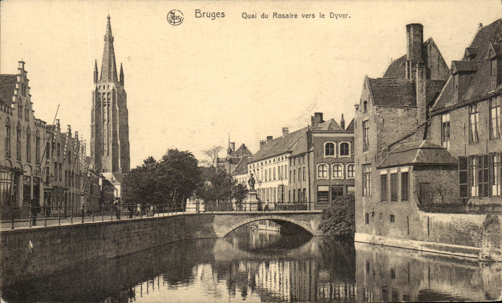 CPA Bruges Quai du Rosaire Vers le Dyver