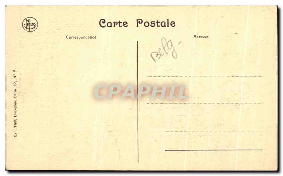 CPA Bruges Quai du Rosaire Vers le Dyver — Rückseite