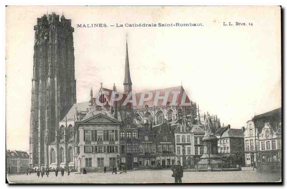 CPA Malines La Cathedrale Saint Rombaut