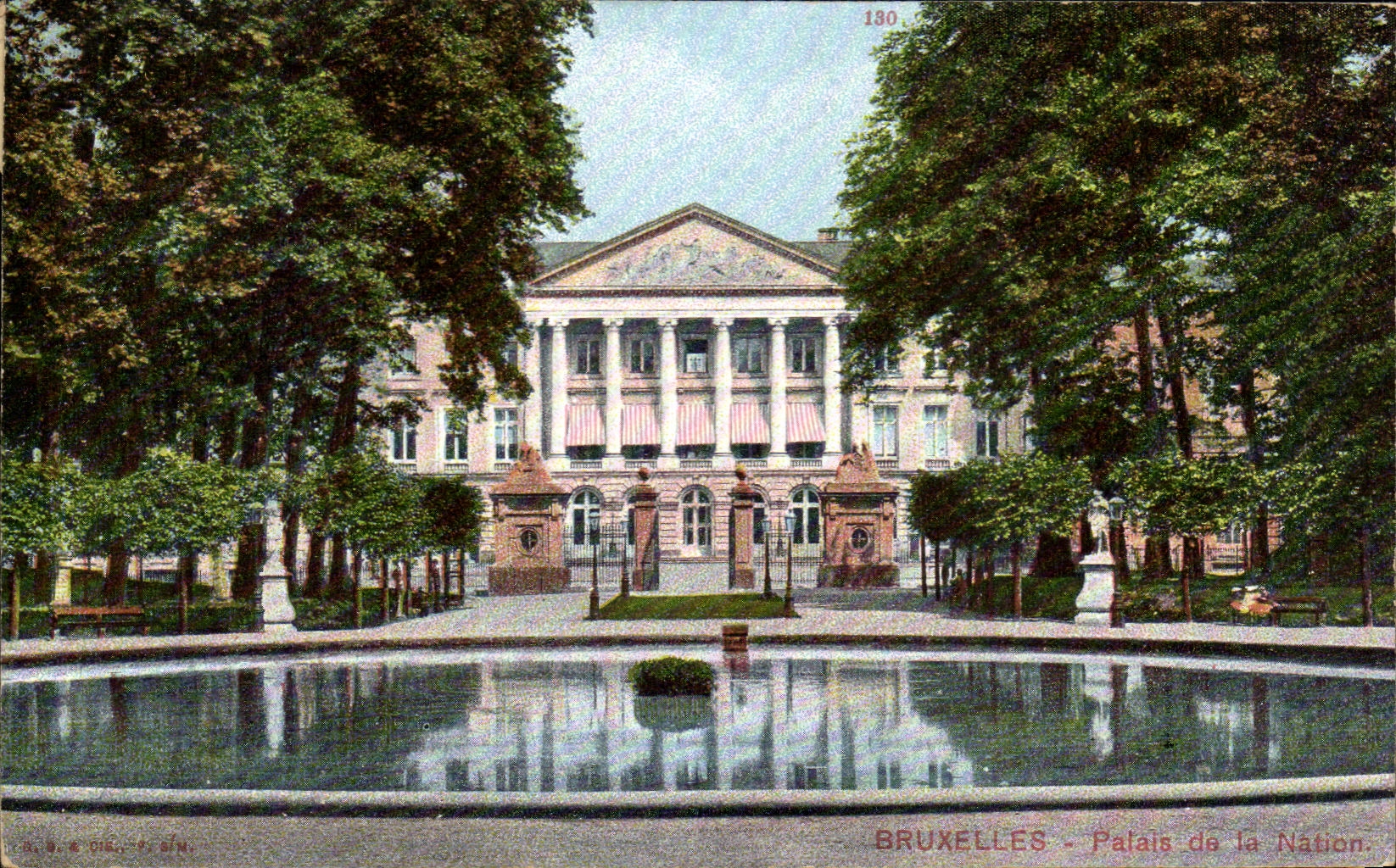 CPA Bruxelles Palais de la Nation