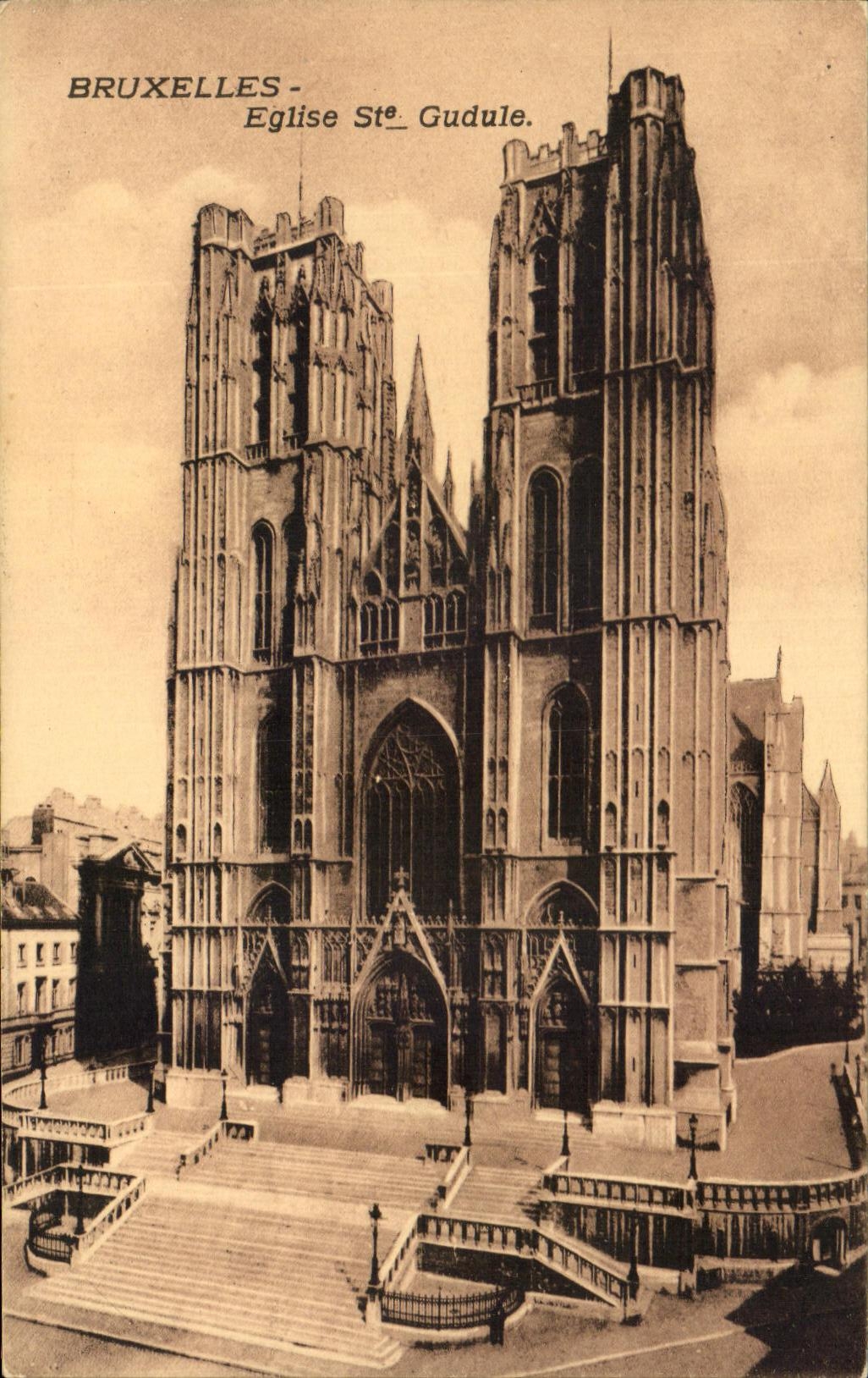 CPA Bruxelles Eglise St Gudule