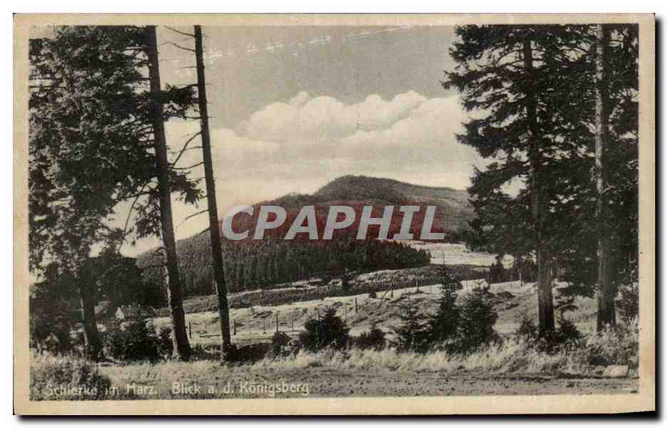 CPA Schlierke im Harz Blick a d Konigsberg 