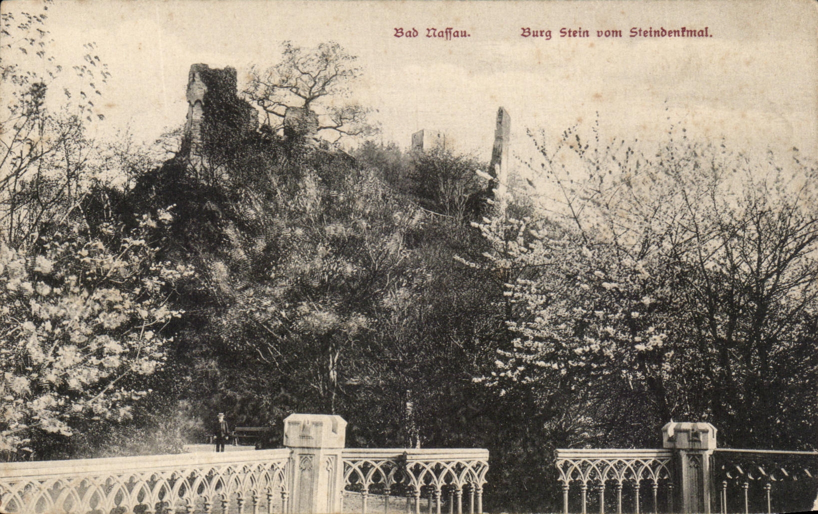 CPA Bab Maffau Burg stein Dom Steinbenfntal