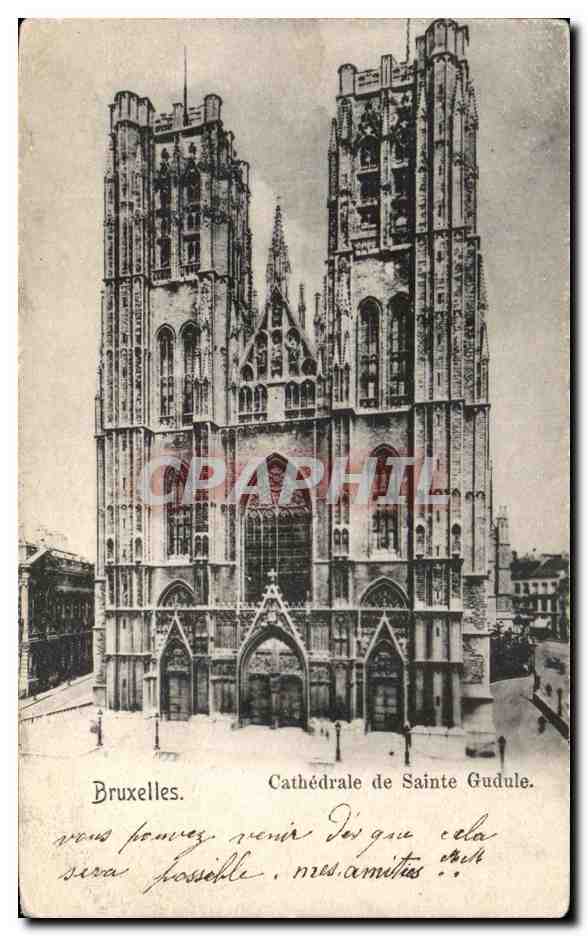 CPA Bruxelles Cathedrale de Sainte Gudule