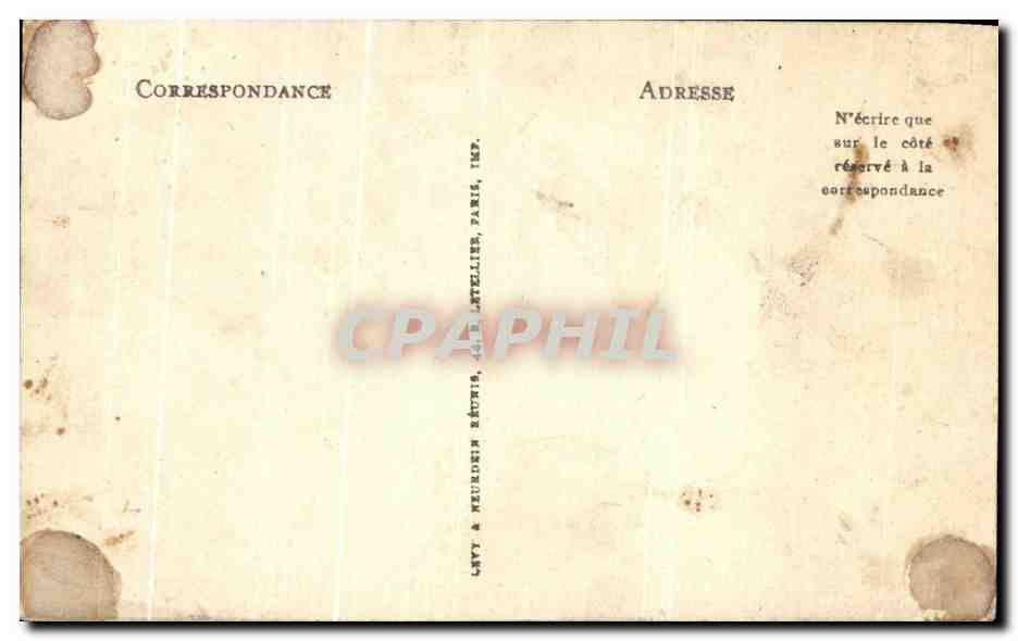 CPA Bruxelles Sainte Gudute — Verso