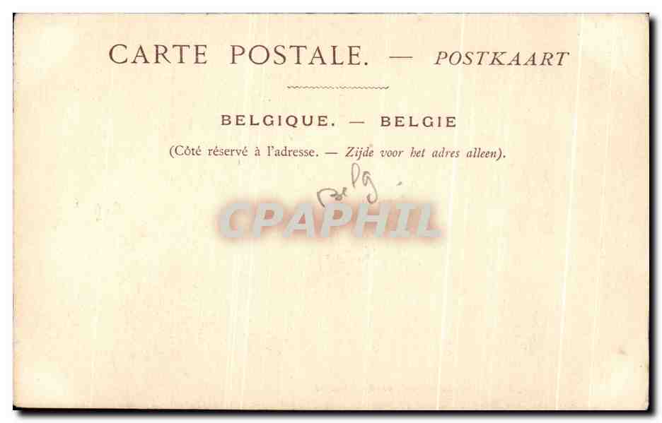 CPA Bruxelles L'Eglise Notre Dame des Victoires — Verso