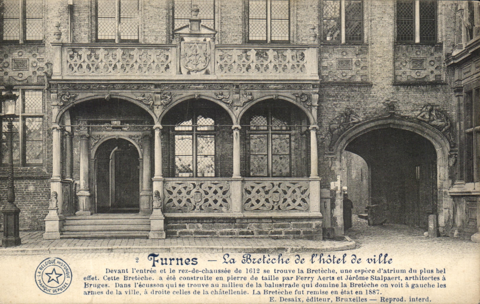 CPA Furnes la Breteche de l'Hotel de Ville